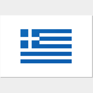 Greece National Flag Posters and Art